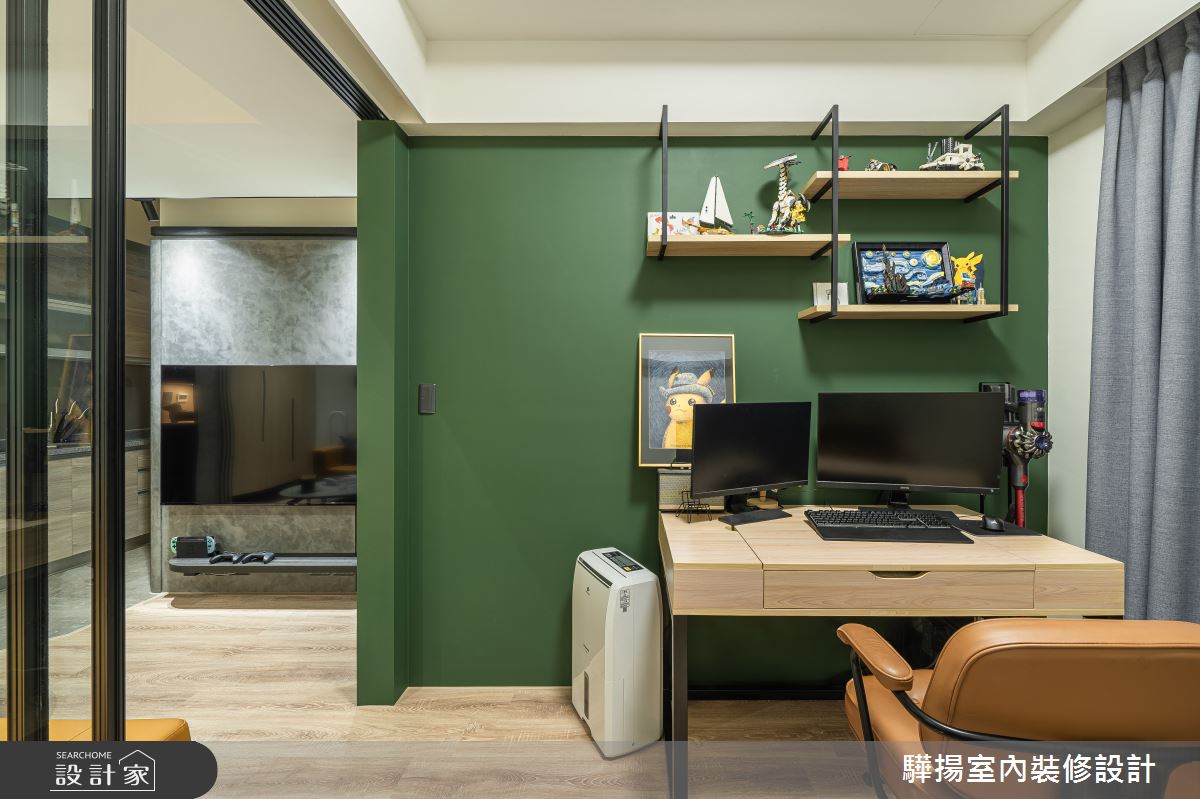 10坪新成屋(5年以下)＿輕工業風書房工作區案例圖片＿驊揚室內裝修設計有限公司＿驊揚_120之12