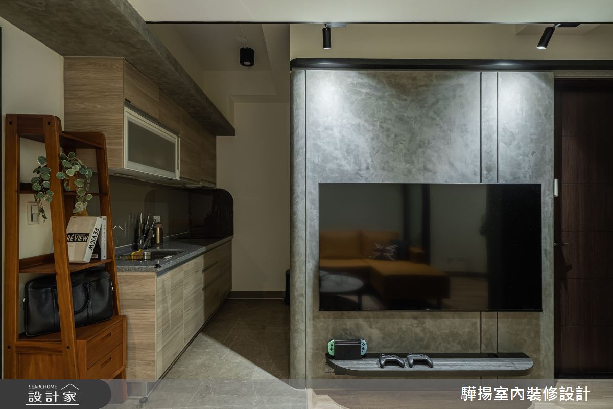 10坪新成屋(5年以下)＿輕工業風客廳廚房案例圖片＿驊揚室內裝修設計有限公司＿驊揚_120之15