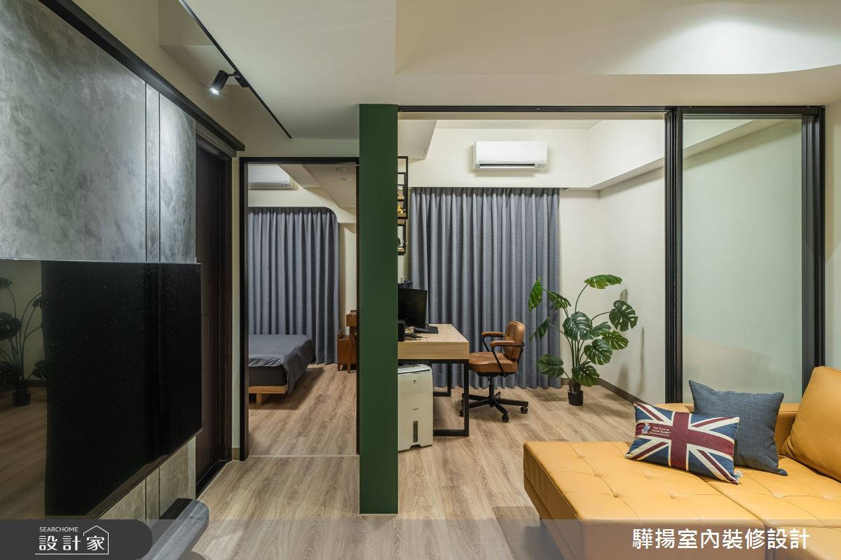 10坪新成屋(5年以下)＿輕工業風客廳臥室書房案例圖片＿驊揚室內裝修設計有限公司＿驊揚_120之16