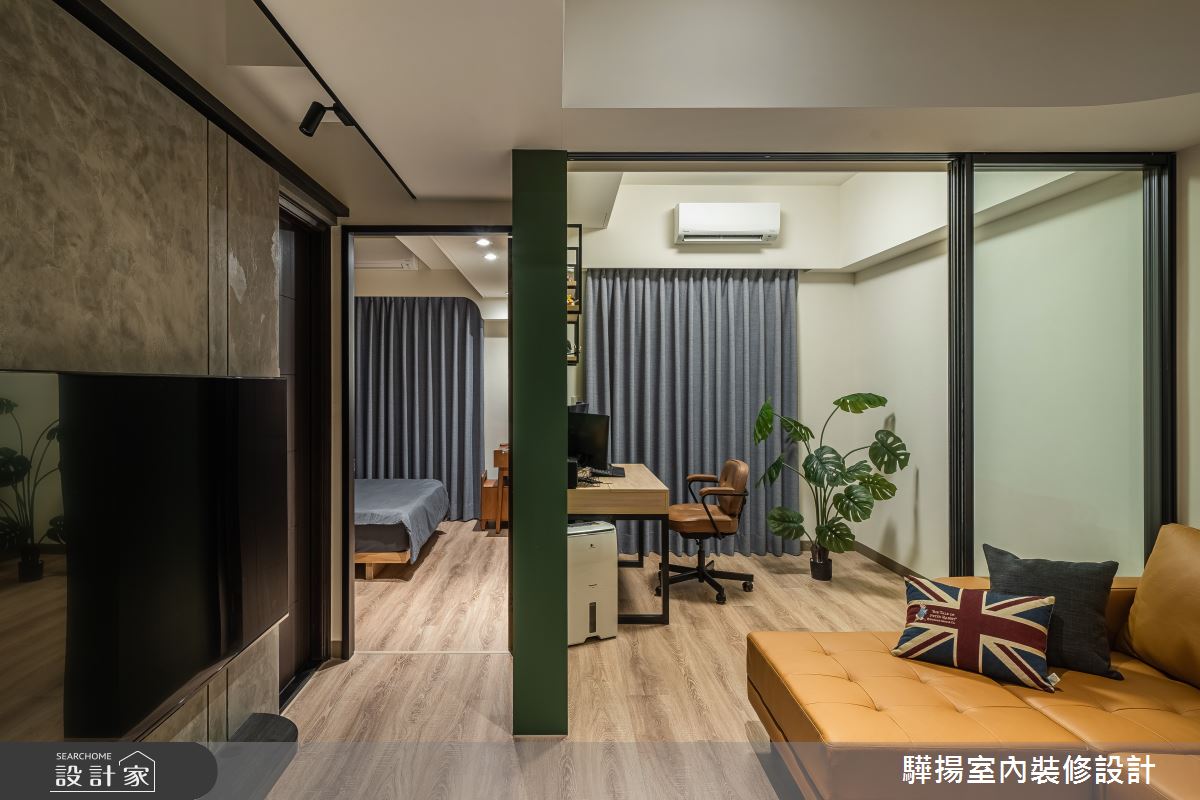 10坪新成屋(5年以下)＿輕工業風客廳臥室書房案例圖片＿驊揚室內裝修設計有限公司＿驊揚_120之17