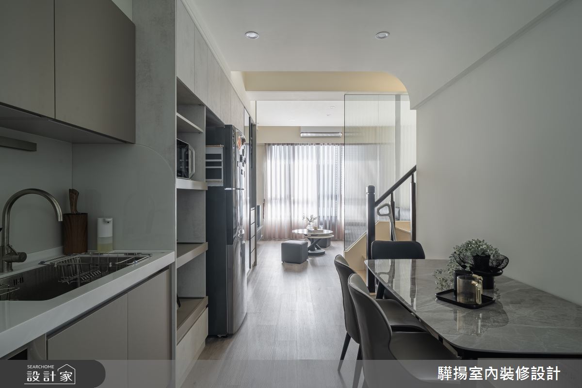 新成屋(5年以下)＿現代風客廳餐廳廚房樓梯案例圖片＿驊揚室內裝修設計有限公司＿驊揚_122之1