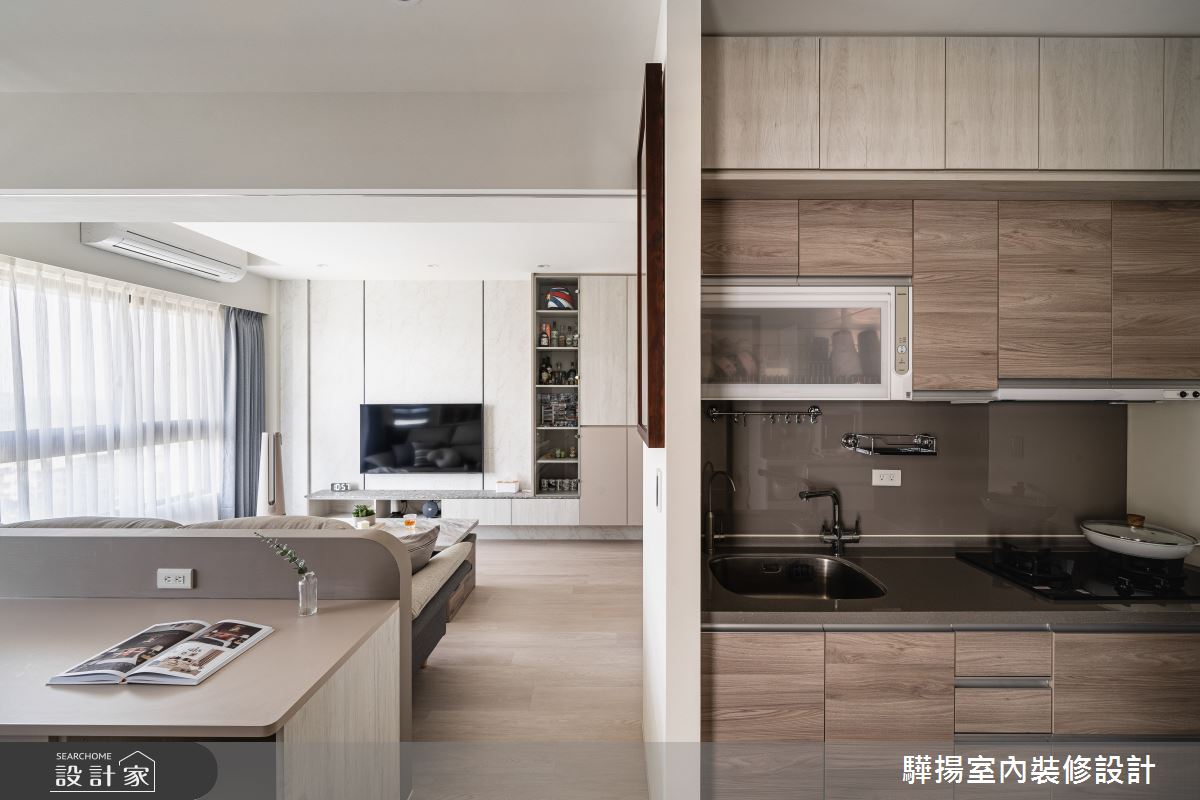 新成屋(5年以下)＿簡約風客廳廚房書房案例圖片＿驊揚室內裝修設計有限公司＿驊揚_126之17