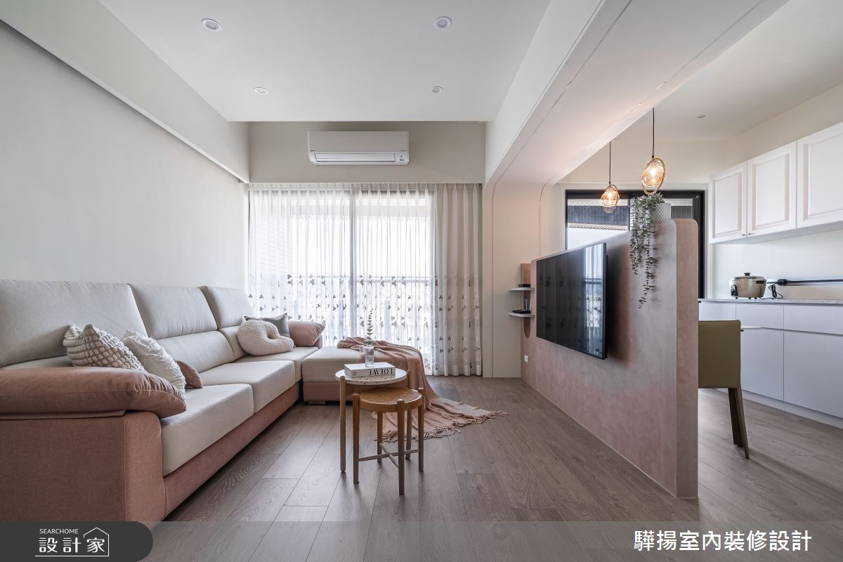 新成屋(5年以下)＿現代粉色風客廳案例圖片＿驊揚室內裝修設計有限公司＿驊揚_131之11