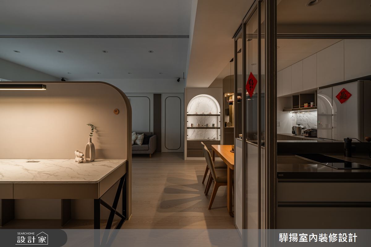 新成屋(5年以下)＿現代簡約風餐廳廚房書房工作區案例圖片＿驊揚室內裝修設計有限公司＿驊揚_136之13