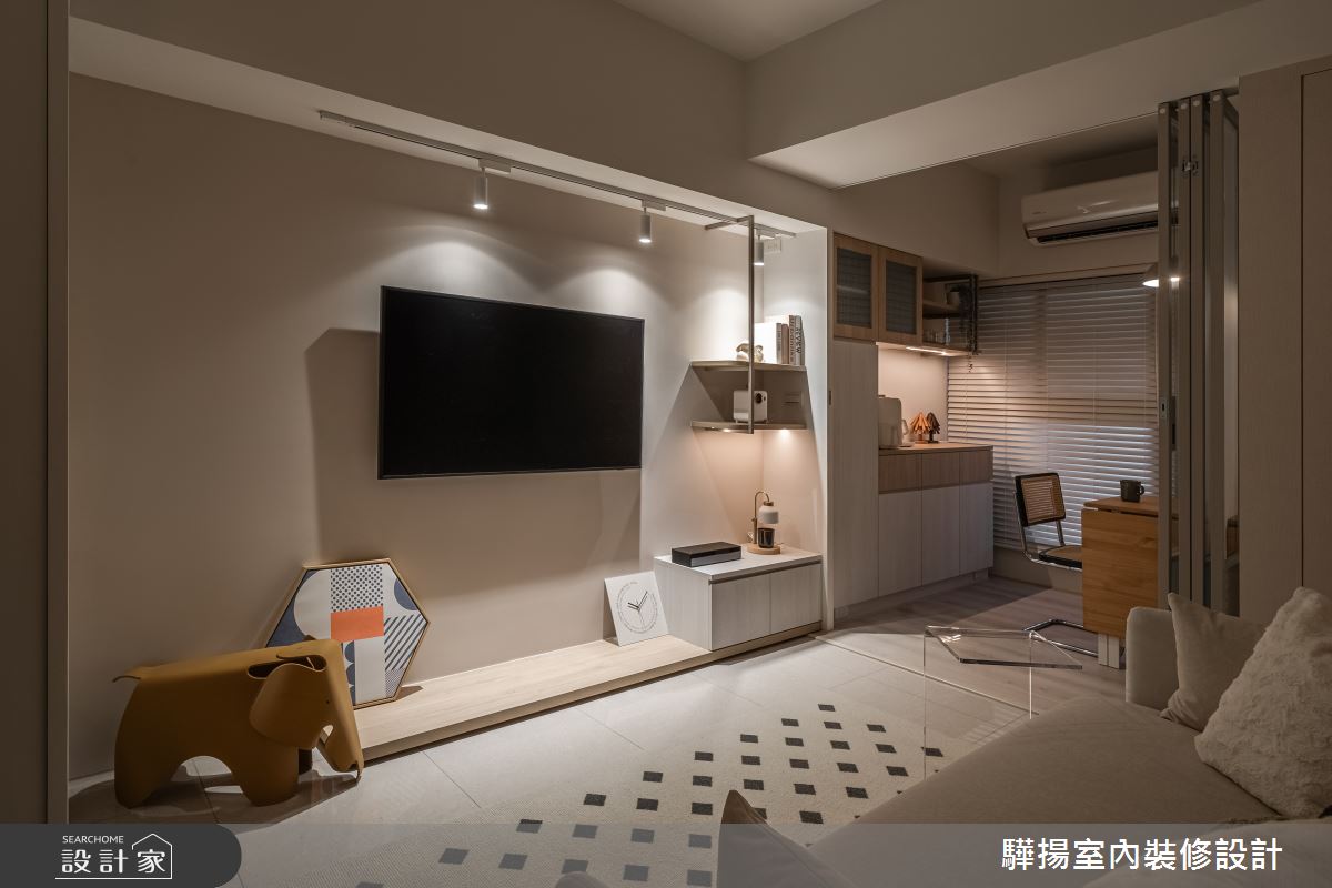 新成屋(5年以下)＿奶油風客廳書房案例圖片＿驊揚室內裝修設計有限公司＿驊揚_138之4