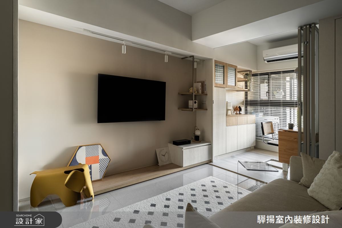 新成屋(5年以下)＿奶油風客廳書房案例圖片＿驊揚室內裝修設計有限公司＿驊揚_138之5