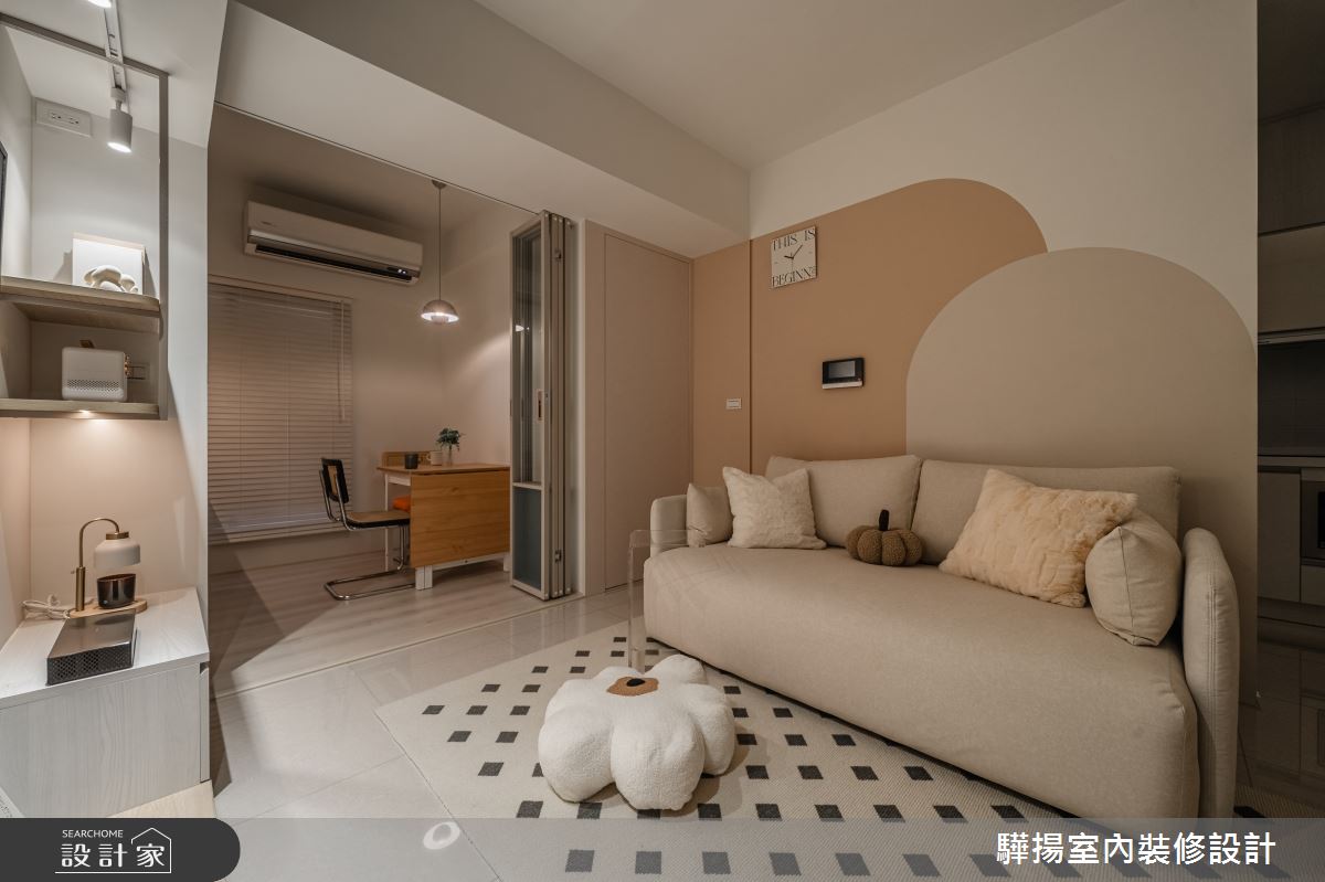 新成屋(5年以下)＿奶油風客廳書房案例圖片＿驊揚室內裝修設計有限公司＿驊揚_138之7