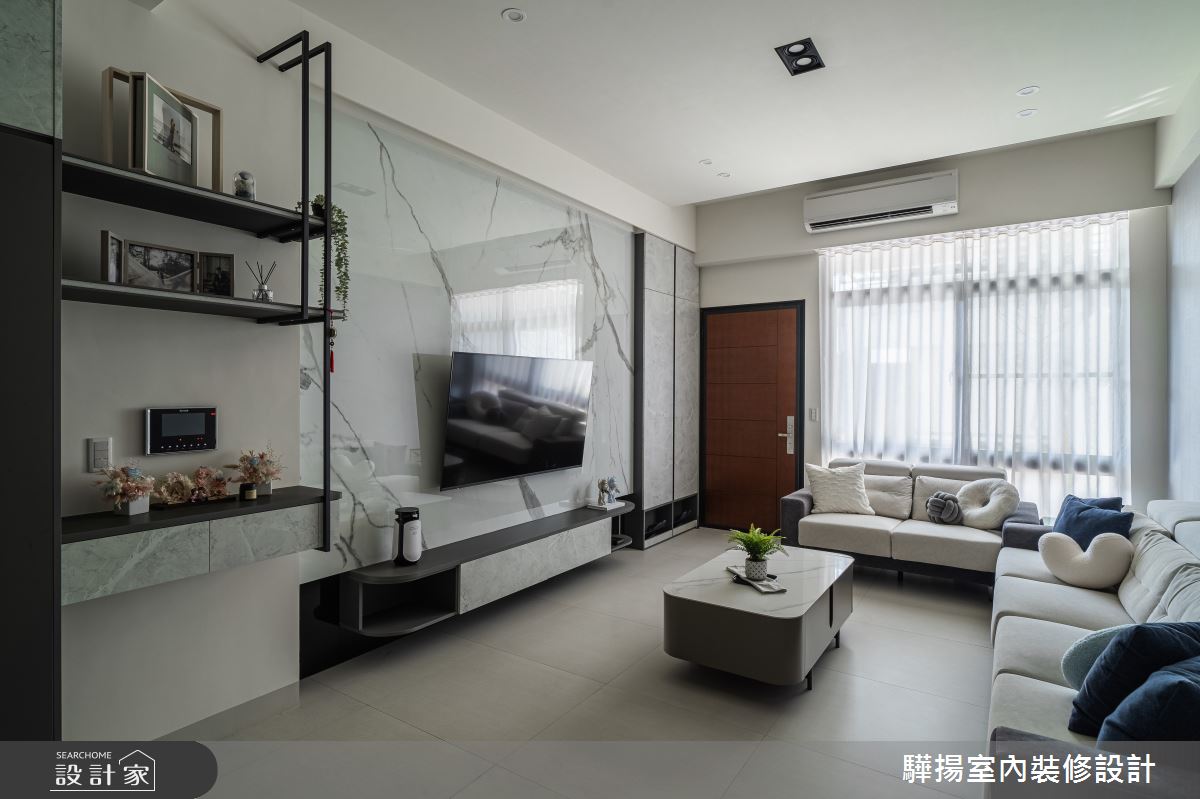 19坪新成屋(5年以下)＿現代風客廳案例圖片＿驊揚室內裝修設計有限公司＿驊揚_144之4