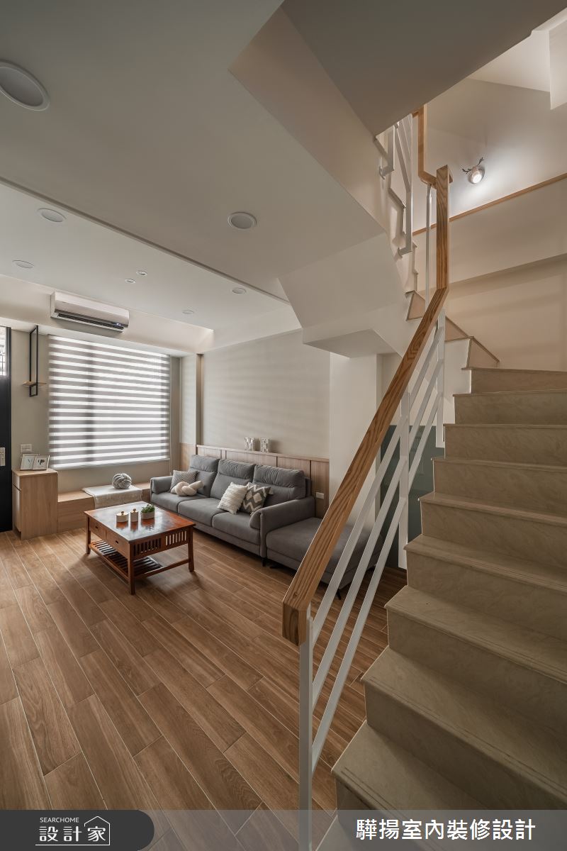 老屋(16~30年)＿北歐風客廳樓梯案例圖片＿驊揚室內裝修設計有限公司＿驊揚_149之11