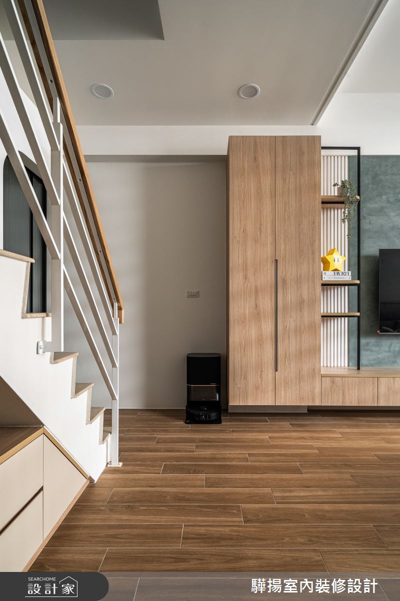 老屋(16~30年)＿北歐風客廳樓梯案例圖片＿驊揚室內裝修設計有限公司＿驊揚_149之9