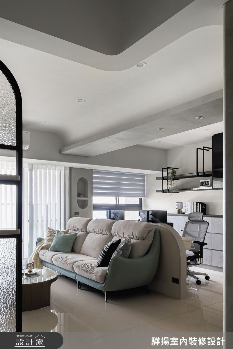20坪新成屋(5年以下)＿混搭風客廳書房案例圖片＿驊揚室內裝修設計有限公司＿驊揚_163之1