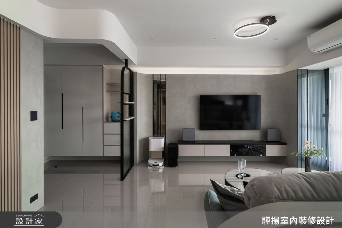 20坪新成屋(5年以下)＿混搭風玄關客廳案例圖片＿驊揚室內裝修設計有限公司＿驊揚_163之4