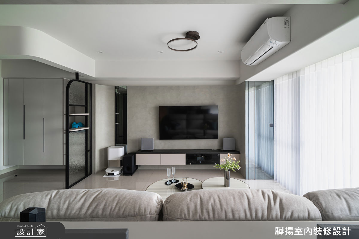 20坪新成屋(5年以下)＿混搭風玄關客廳案例圖片＿驊揚室內裝修設計有限公司＿驊揚_163之6