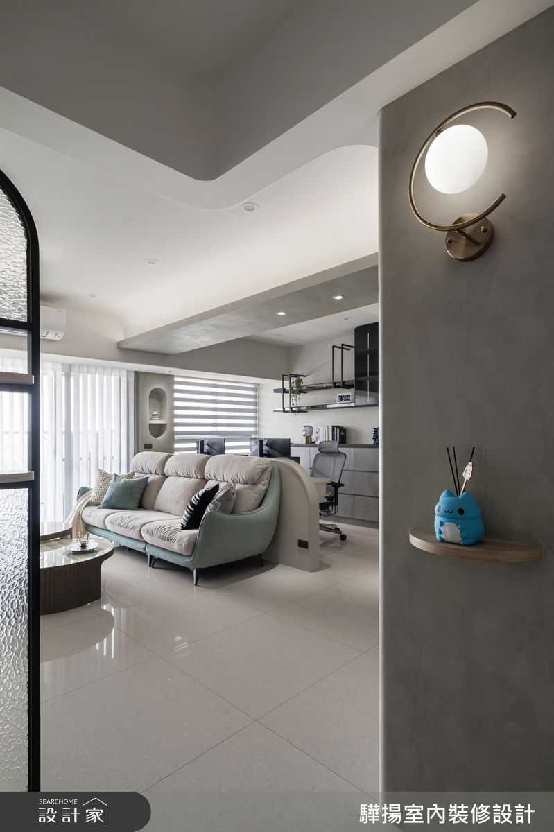 20坪新成屋(5年以下)＿混搭風玄關客廳案例圖片＿驊揚室內裝修設計有限公司＿驊揚_163之9