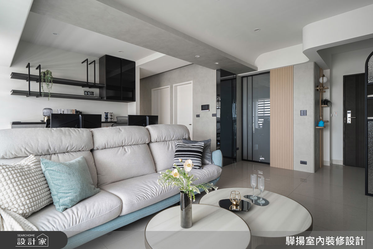 20坪新成屋(5年以下)＿混搭風客廳案例圖片＿驊揚室內裝修設計有限公司＿驊揚_163之14