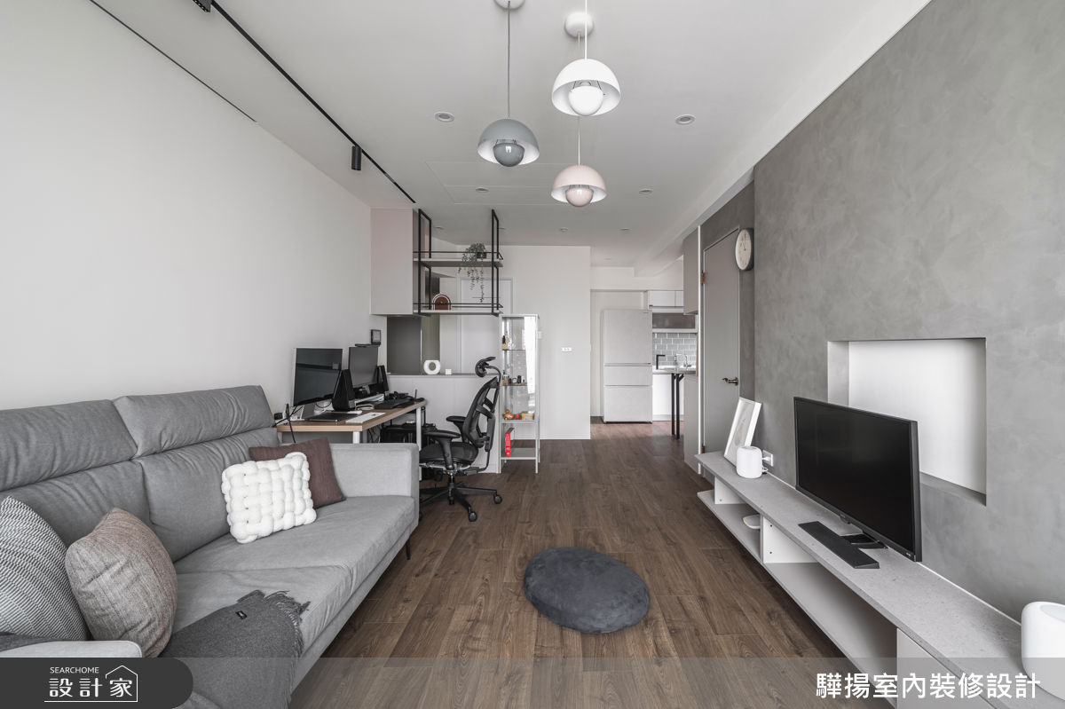 新成屋(5年以下)＿混搭風客廳書房工作區案例圖片＿驊揚室內裝修設計有限公司＿驊揚_167之14