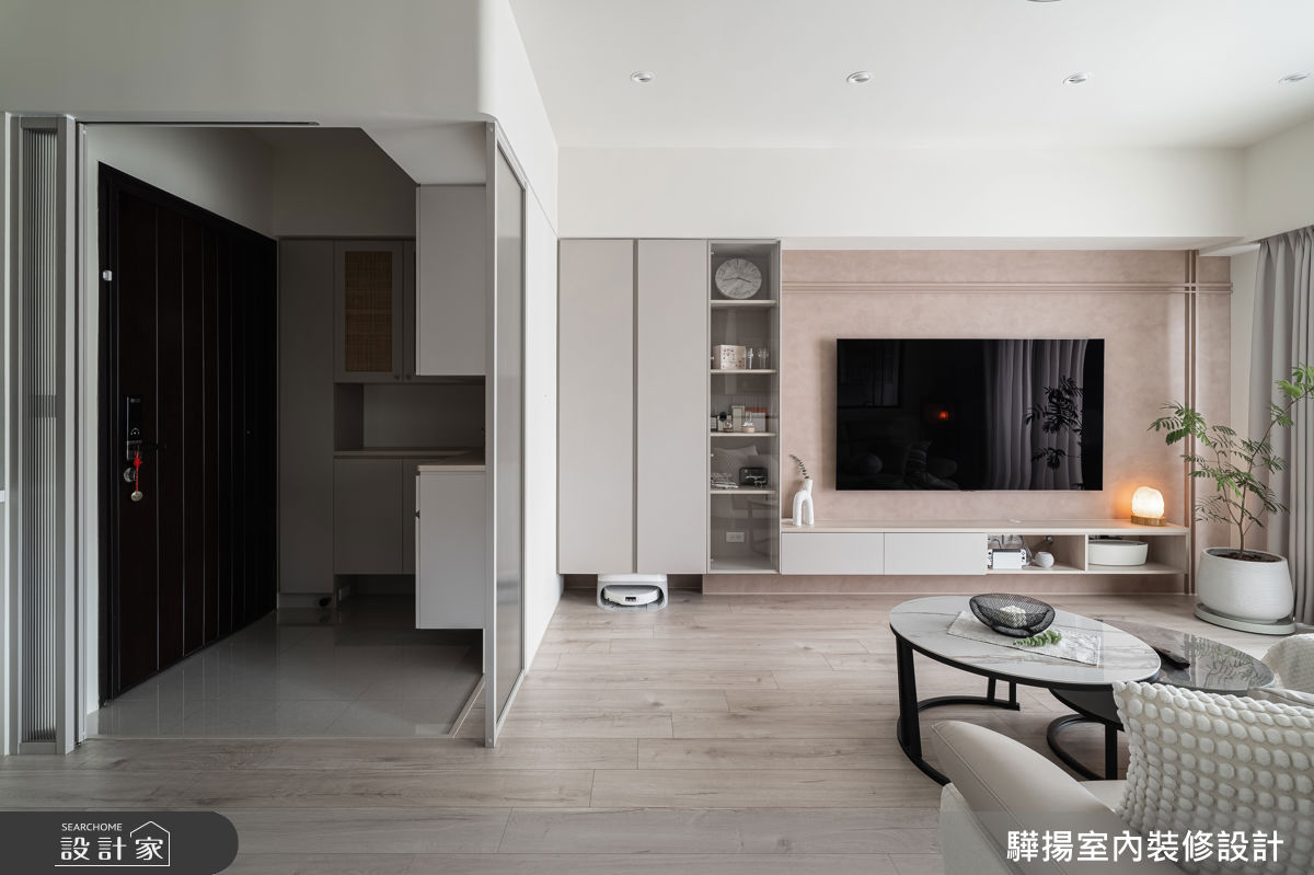 20坪新成屋(5年以下)＿現代混搭風玄關客廳案例圖片＿驊揚室內裝修設計有限公司＿驊揚_171之5