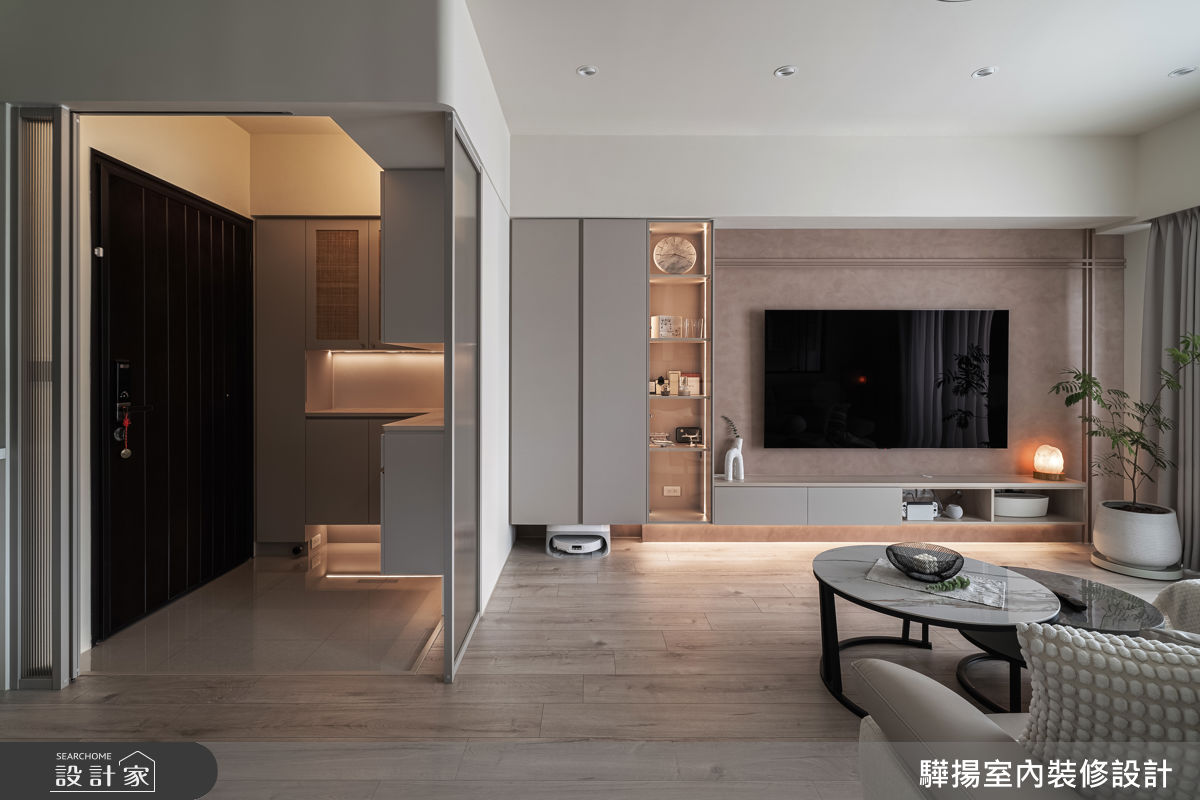 20坪新成屋(5年以下)＿現代混搭風玄關客廳案例圖片＿驊揚室內裝修設計有限公司＿驊揚_171之6