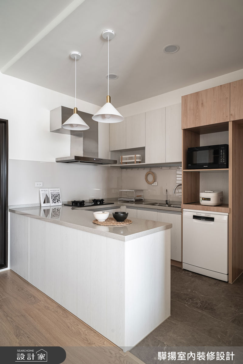 老屋(16~30年)＿混搭風廚房中島案例圖片＿驊揚室內裝修設計有限公司＿驊揚_176之11