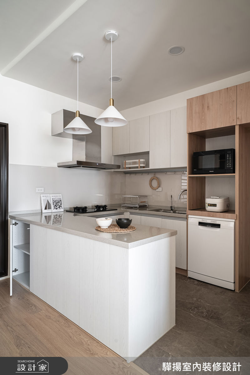 老屋(16~30年)＿混搭風廚房中島案例圖片＿驊揚室內裝修設計有限公司＿驊揚_176之12