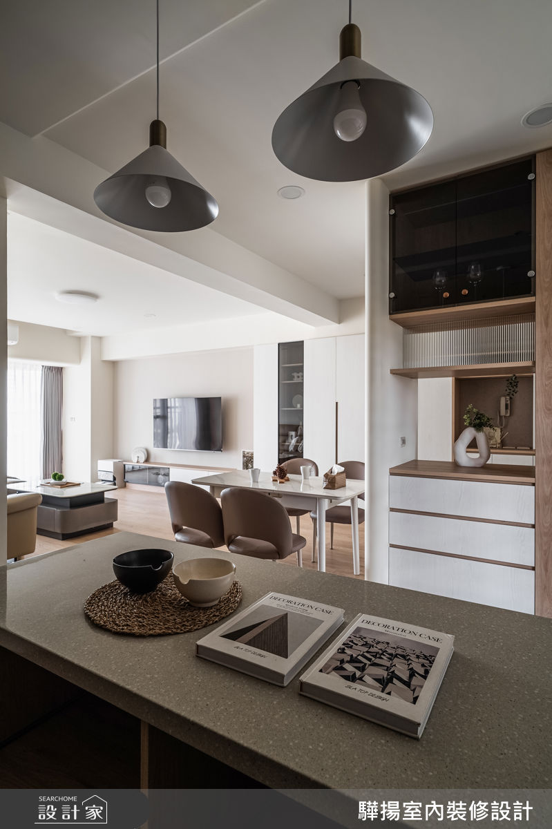 老屋(16~30年)＿混搭風客廳餐廳中島案例圖片＿驊揚室內裝修設計有限公司＿驊揚_176之14