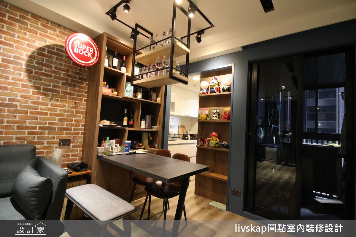 18坪新成屋(5年以下)＿工業風客廳案例圖片＿圓點室內裝修國際有限公司＿圓點_01之4