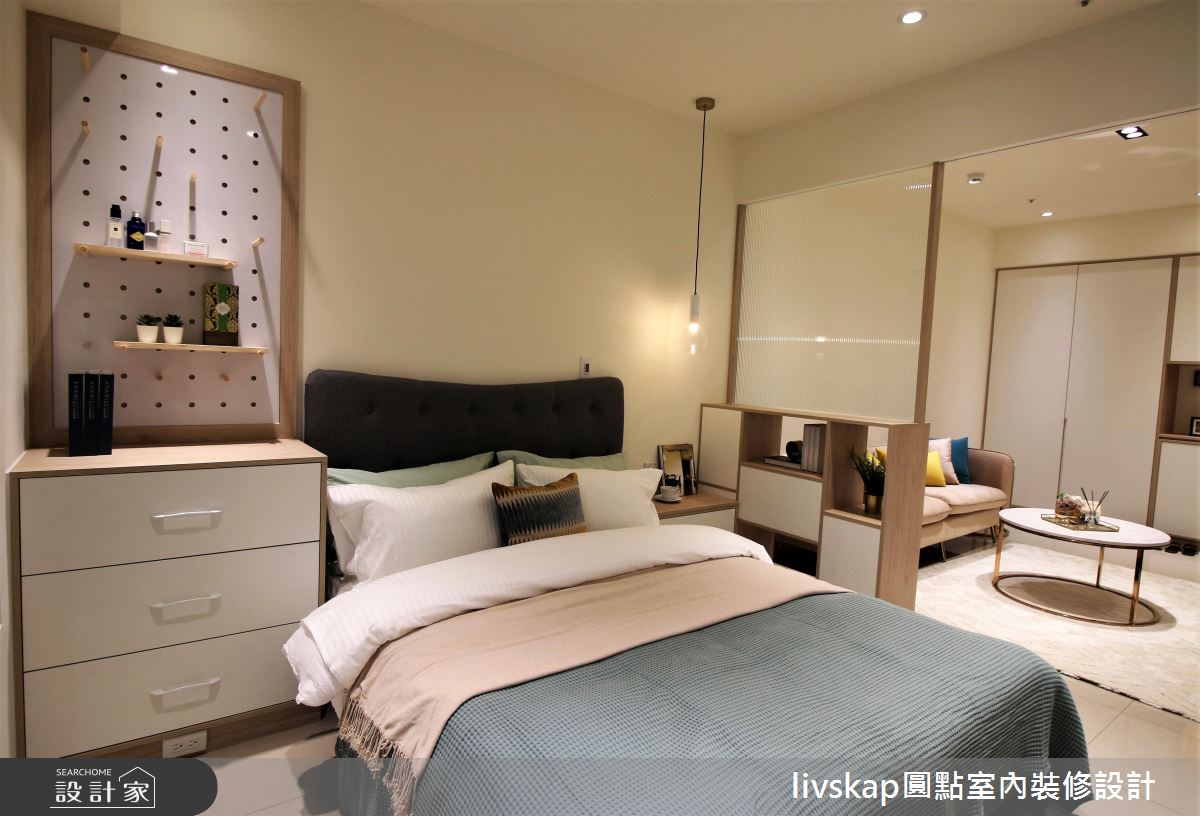 10坪新成屋(5年以下)＿簡約風臥室案例圖片＿圓點室內裝修國際有限公司＿圓點_03之5