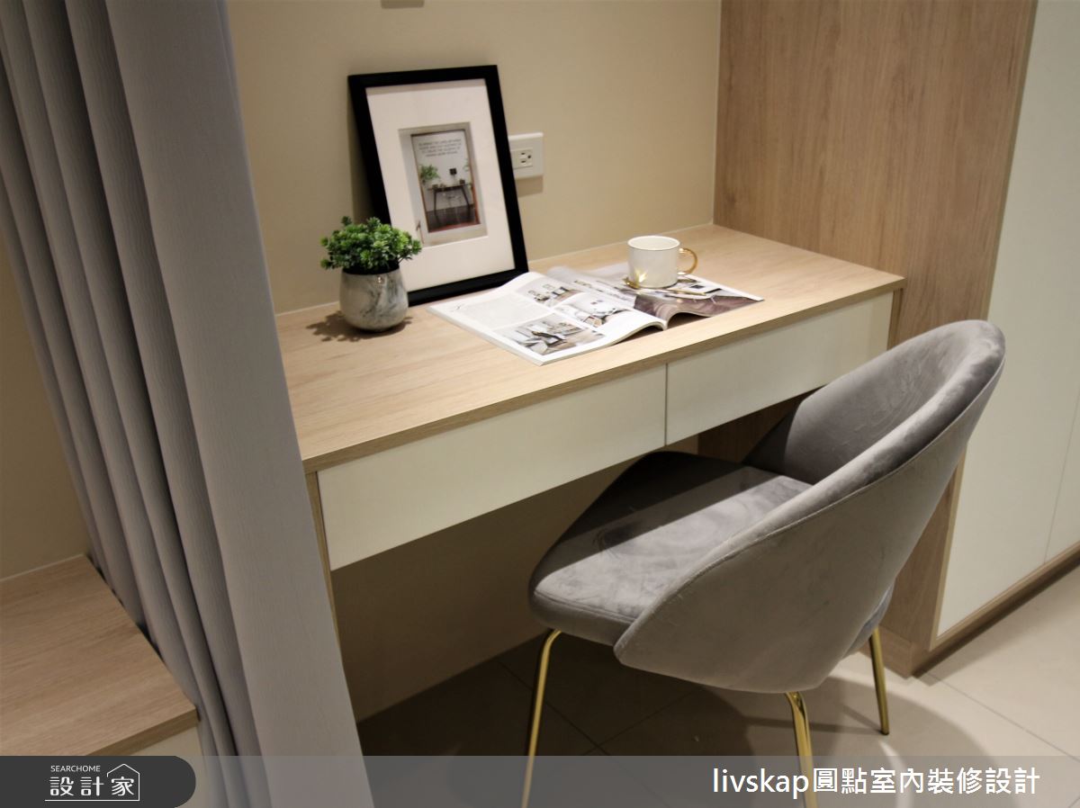 10坪新成屋(5年以下)＿簡約風臥室案例圖片＿圓點室內裝修國際有限公司＿圓點_03之7