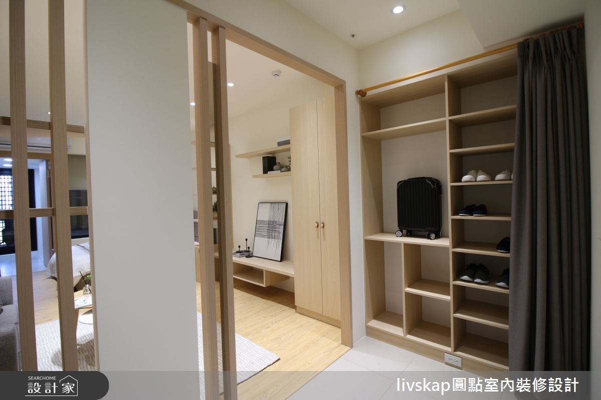 10坪新成屋(5年以下)＿日式無印風玄關案例圖片＿圓點室內裝修國際有限公司＿圓點_04之1