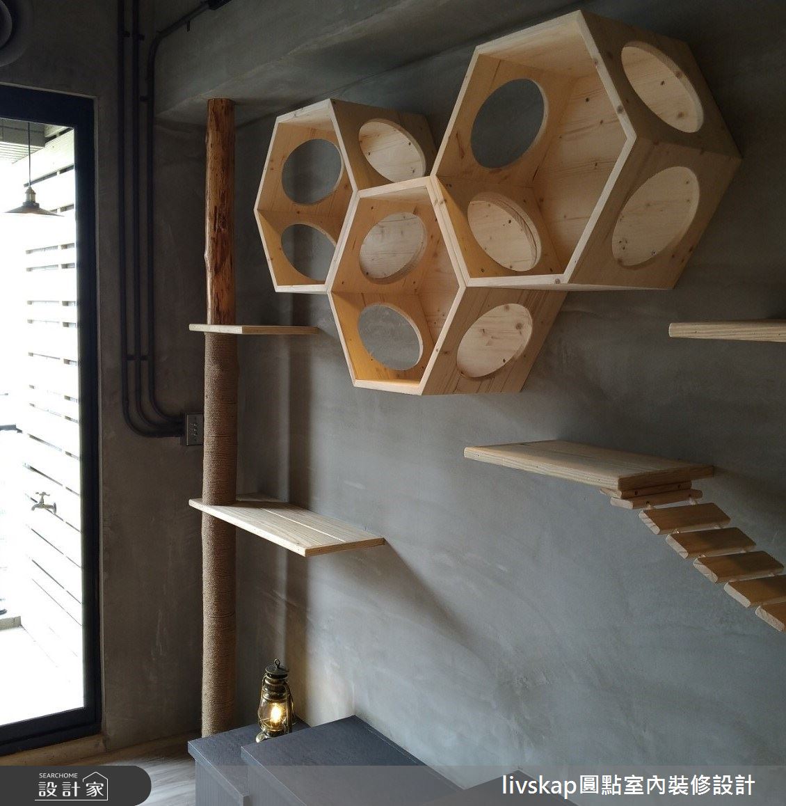 28坪新成屋(5年以下)＿工業風客廳寵物案例圖片＿圓點室內裝修國際有限公司＿圓點_09之6