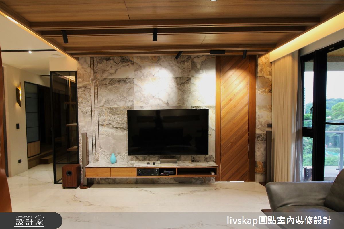 67坪毛胚屋＿混搭風客廳案例圖片＿圓點室內裝修國際有限公司＿圓點_10之8