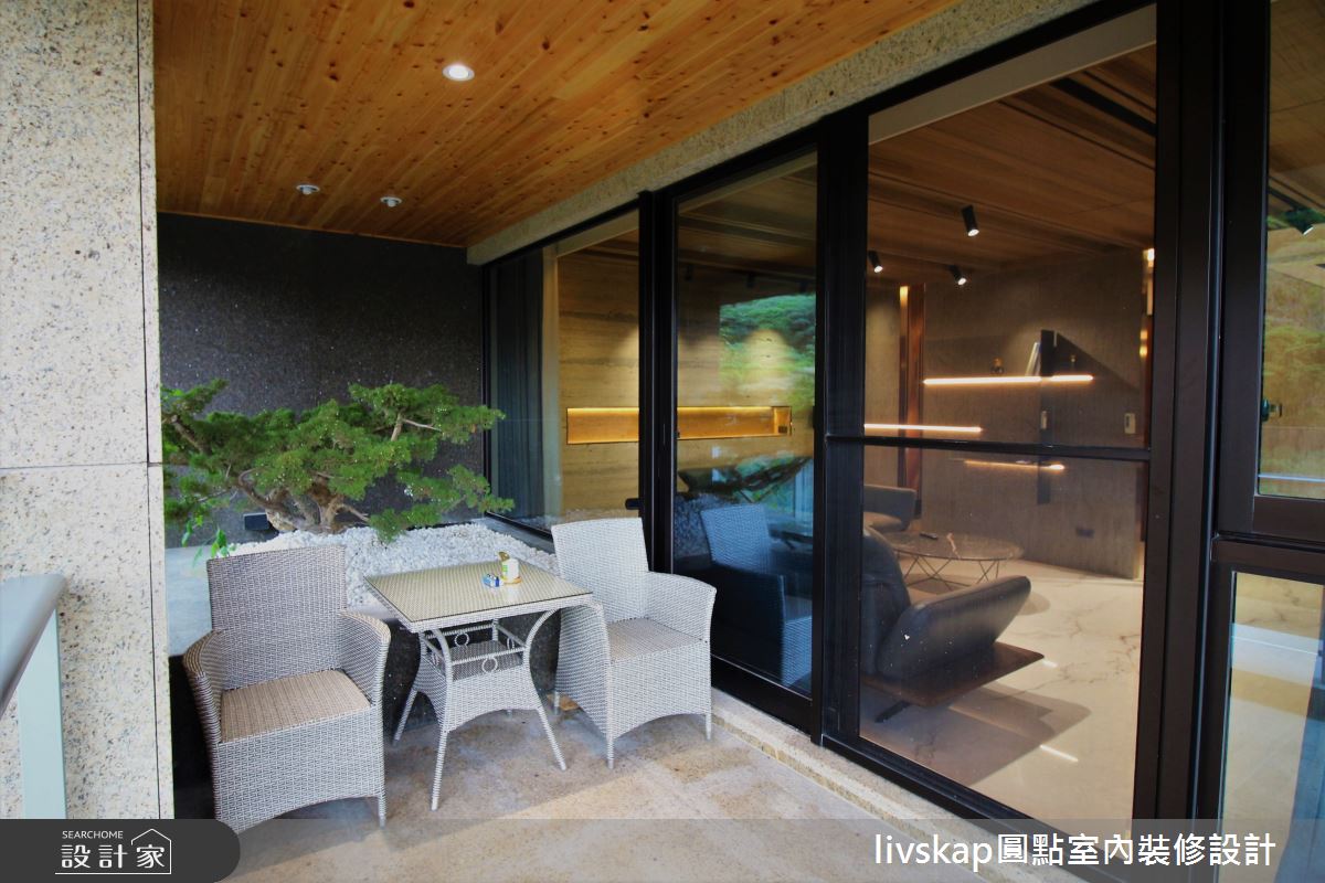 67坪毛胚屋＿混搭風陽台案例圖片＿圓點室內裝修國際有限公司＿圓點_10之9