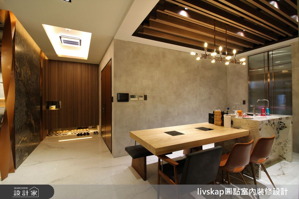 67坪毛胚屋＿混搭風玄關餐廳案例圖片＿圓點室內裝修國際有限公司＿圓點_10之11