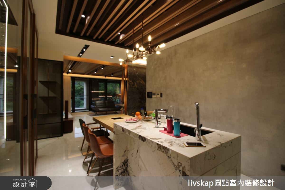 67坪毛胚屋＿混搭風餐廳中島案例圖片＿圓點室內裝修國際有限公司＿圓點_10之15