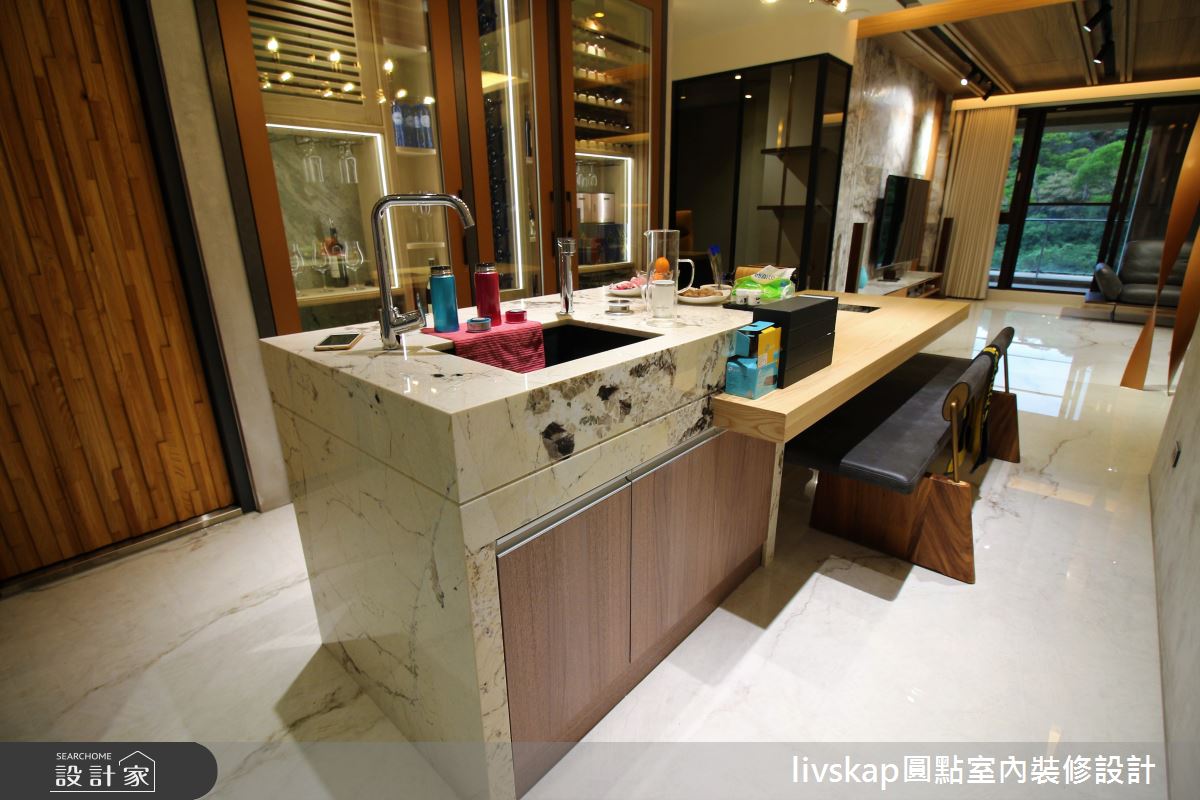 67坪毛胚屋＿混搭風餐廳中島案例圖片＿圓點室內裝修國際有限公司＿圓點_10之16