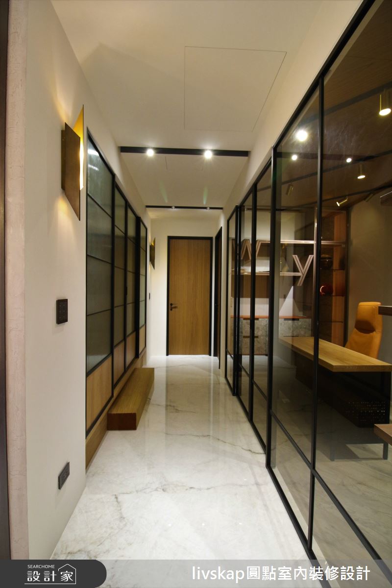 67坪毛胚屋＿混搭風走廊案例圖片＿圓點室內裝修國際有限公司＿圓點_10之19