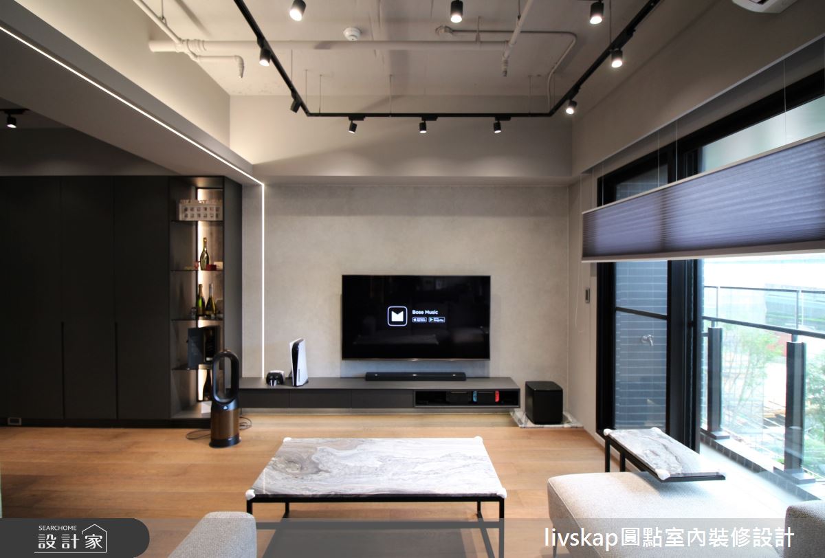 20坪新成屋(5年以下)＿工業風客廳案例圖片＿圓點室內裝修國際有限公司＿圓點_11之6