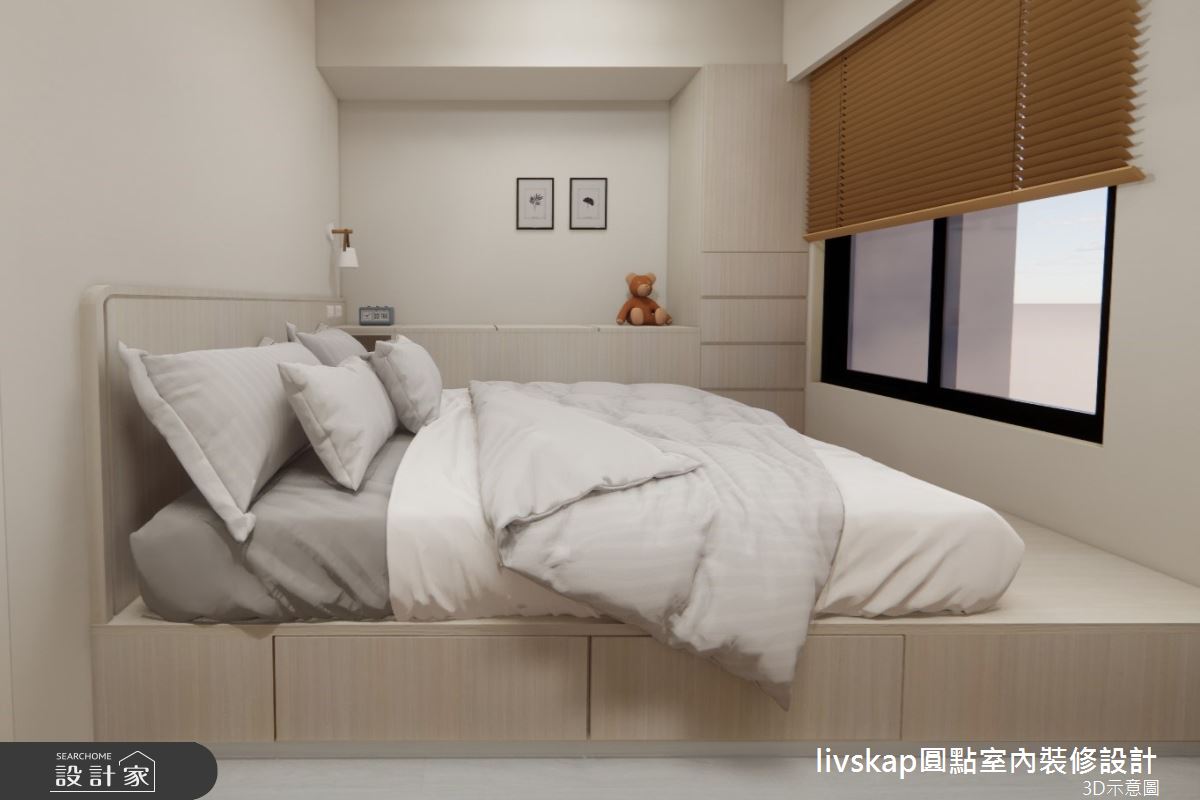 新成屋(5年以下)＿簡約風臥室案例圖片＿圓點室內裝修國際有限公司＿圓點_12之5