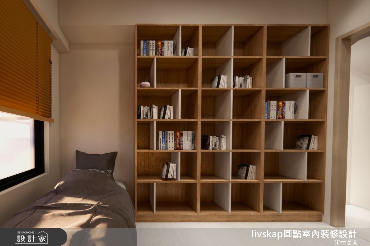 新成屋(5年以下)＿簡約風書房臥榻多功能室案例圖片＿圓點室內裝修國際有限公司＿圓點_12之9