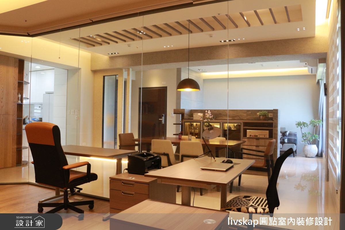 32坪新成屋(5年以下)＿混搭風書房工作區案例圖片＿圓點室內裝修國際有限公司＿圓點_13之10