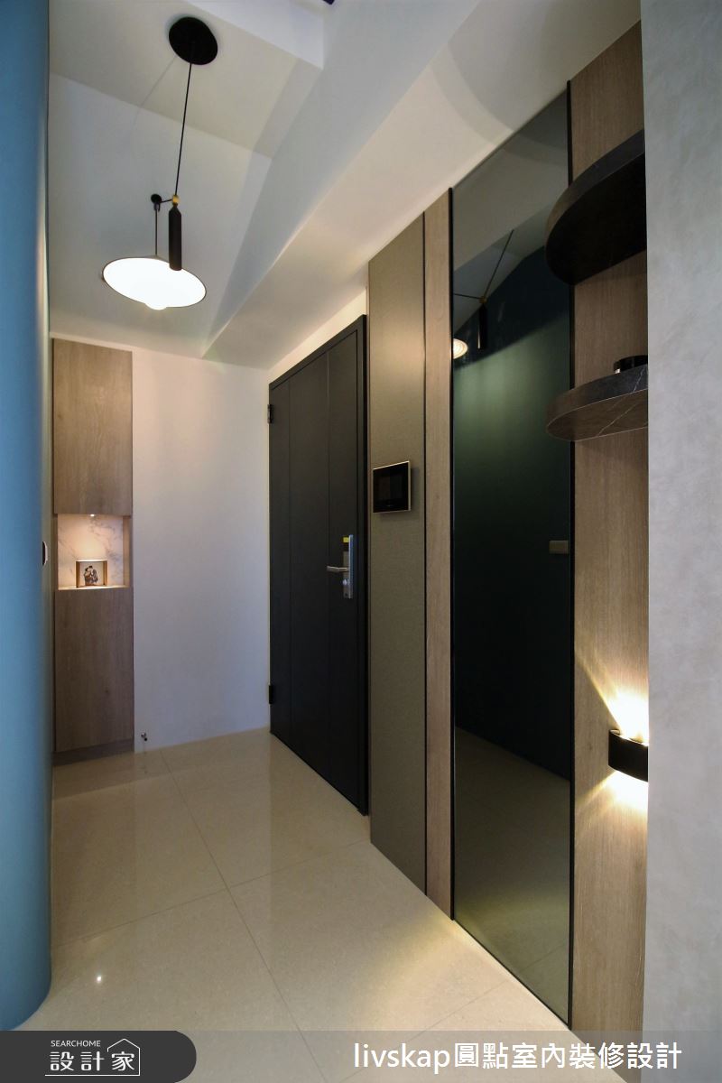 36坪新成屋(5年以下)＿混搭風玄關案例圖片＿圓點室內裝修國際有限公司＿圓點_15之1