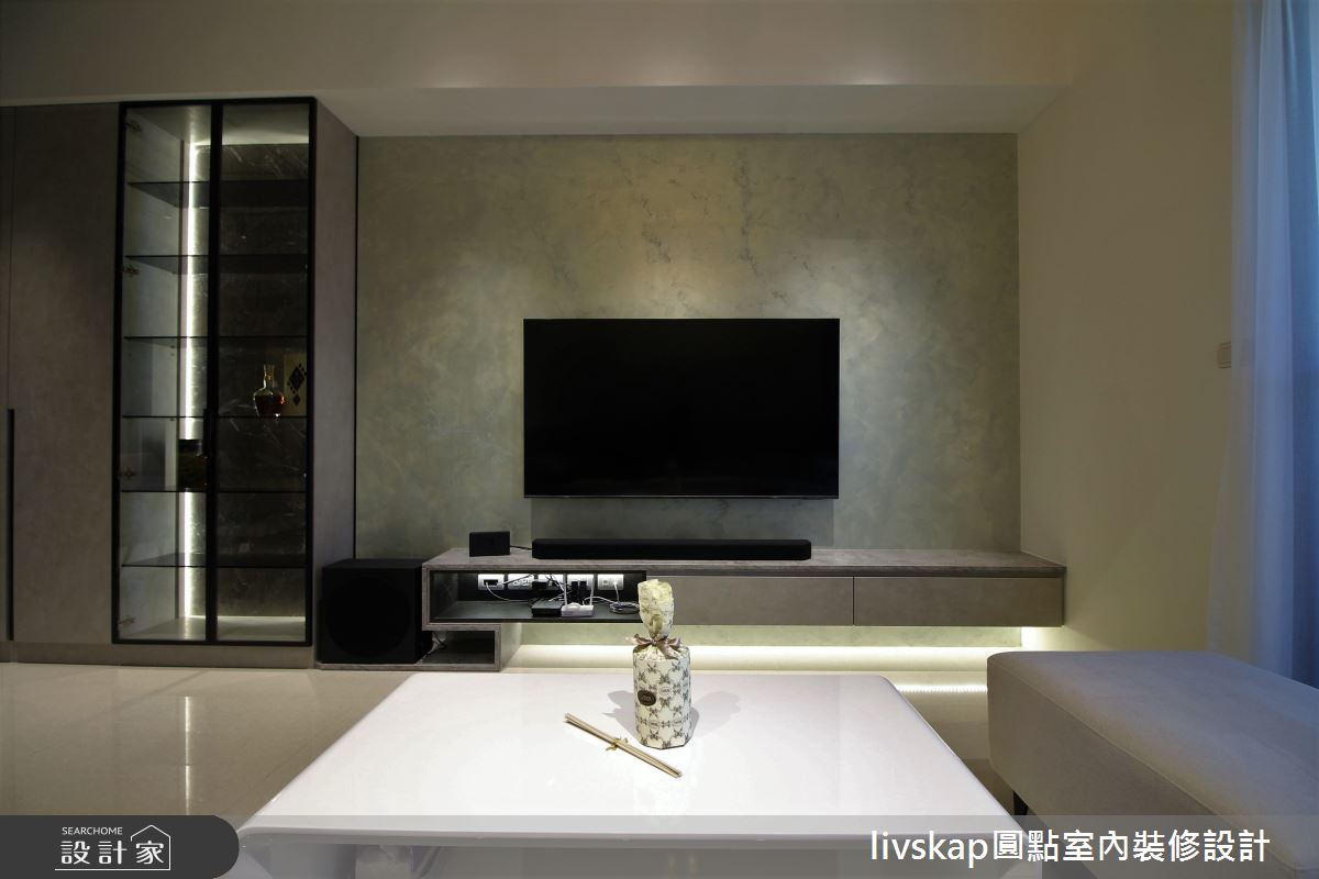 36坪新成屋(5年以下)＿混搭風客廳案例圖片＿圓點室內裝修國際有限公司＿圓點_15之5