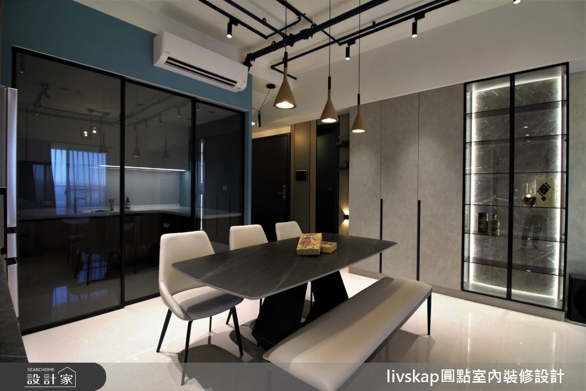 36坪新成屋(5年以下)＿混搭風餐廳案例圖片＿圓點室內裝修國際有限公司＿圓點_15之9