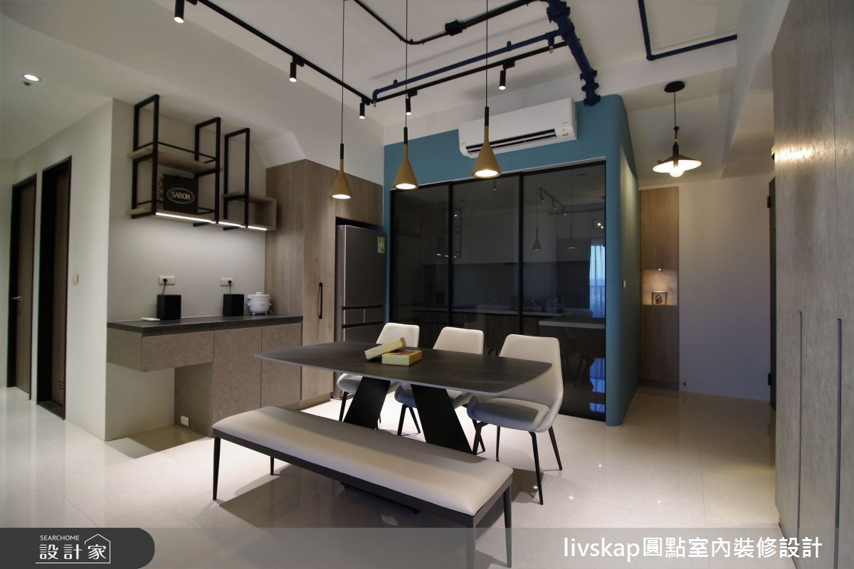 36坪新成屋(5年以下)＿混搭風餐廳案例圖片＿圓點室內裝修國際有限公司＿圓點_15之11