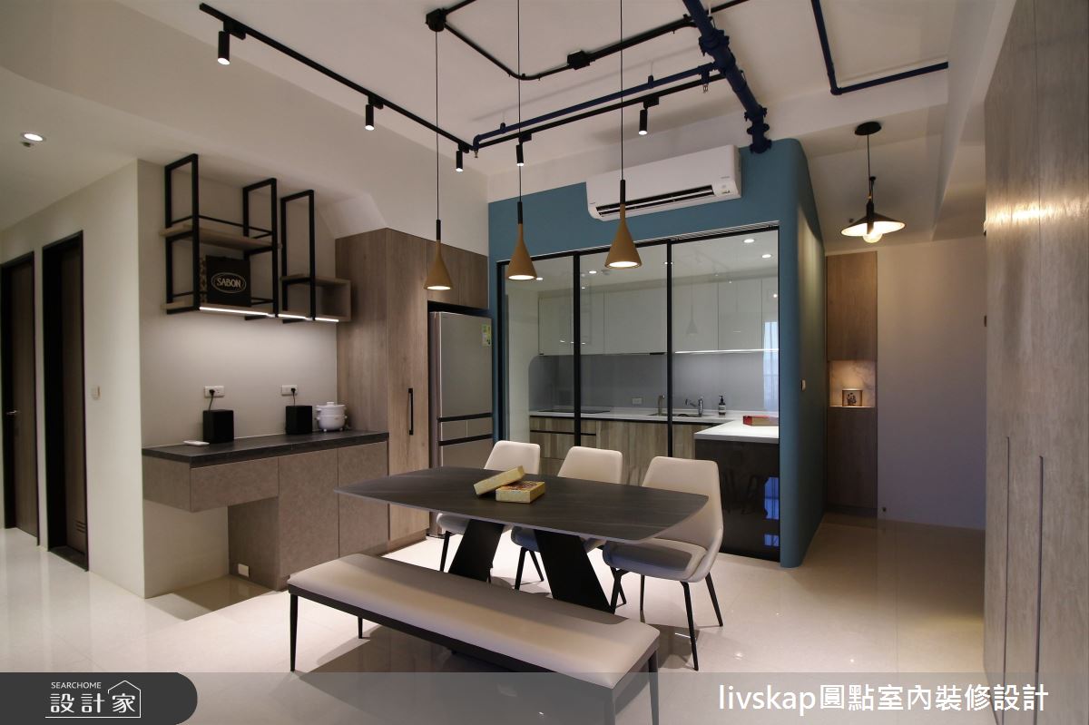 36坪新成屋(5年以下)＿混搭風餐廳案例圖片＿圓點室內裝修國際有限公司＿圓點_15之12