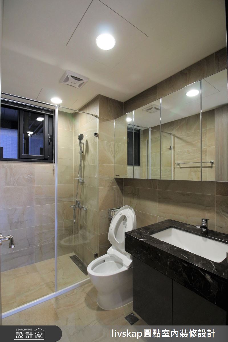 36坪新成屋(5年以下)＿混搭風浴室案例圖片＿圓點室內裝修國際有限公司＿圓點_15之16