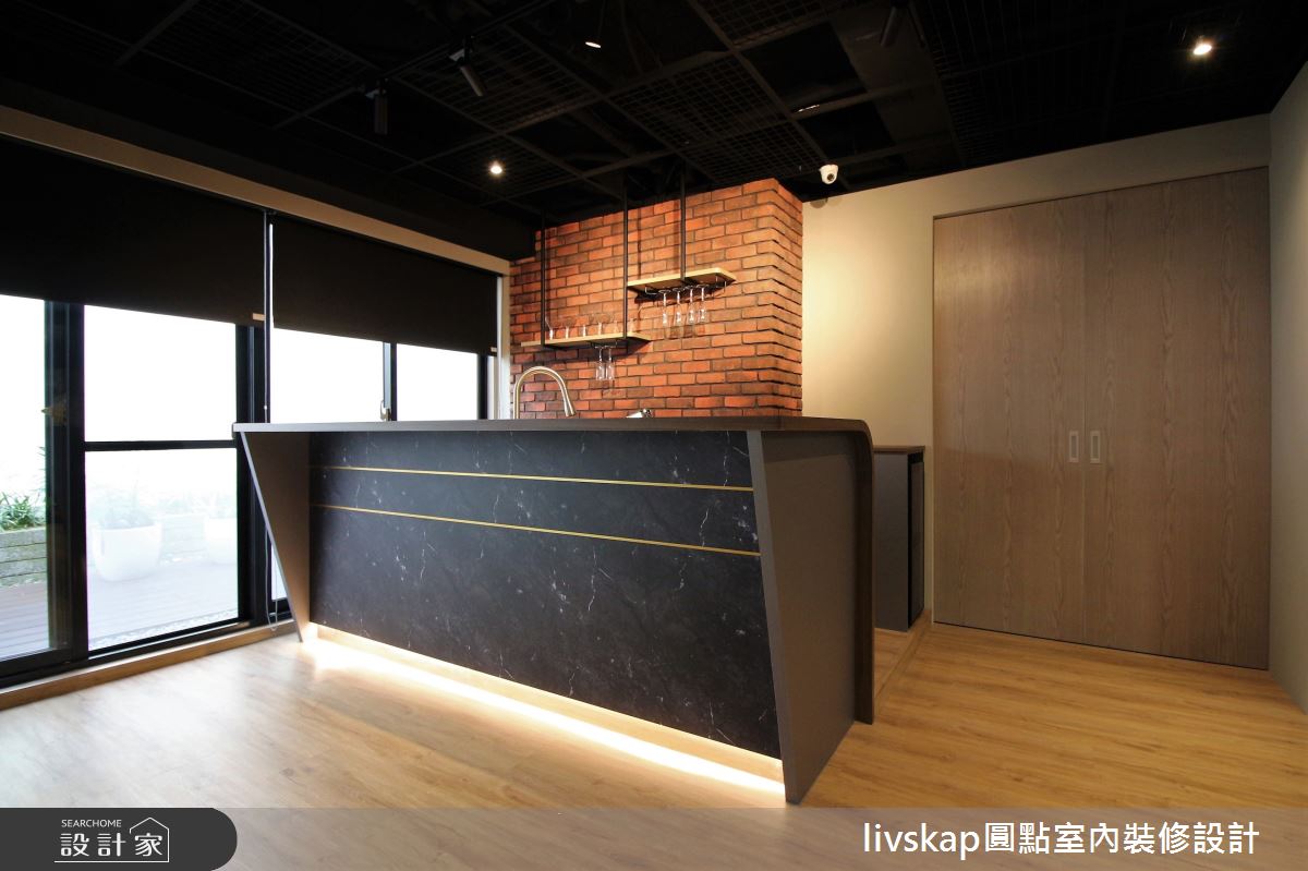 40坪新成屋(5年以下)＿美式風吧檯案例圖片＿圓點室內裝修國際有限公司＿圓點_16之4