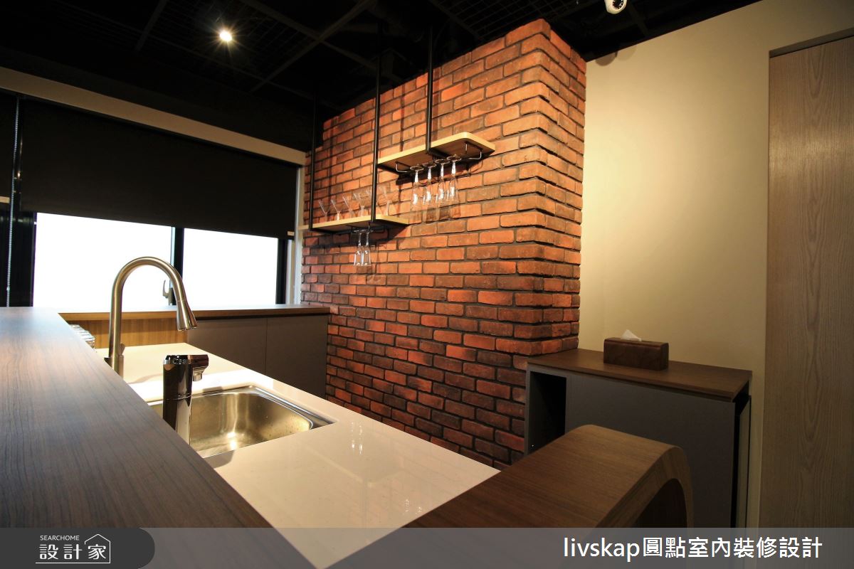 40坪新成屋(5年以下)＿美式風吧檯案例圖片＿圓點室內裝修國際有限公司＿圓點_16之6