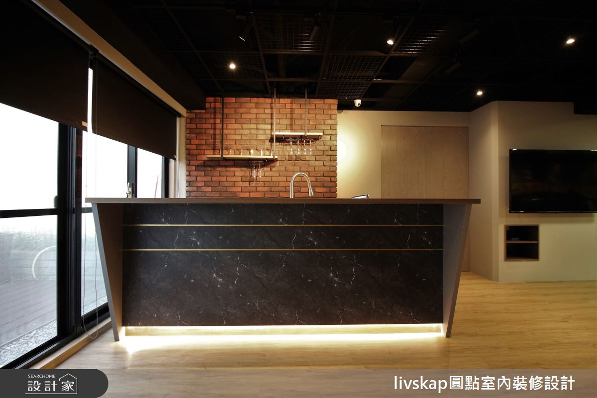 40坪新成屋(5年以下)＿美式風吧檯案例圖片＿圓點室內裝修國際有限公司＿圓點_16之7