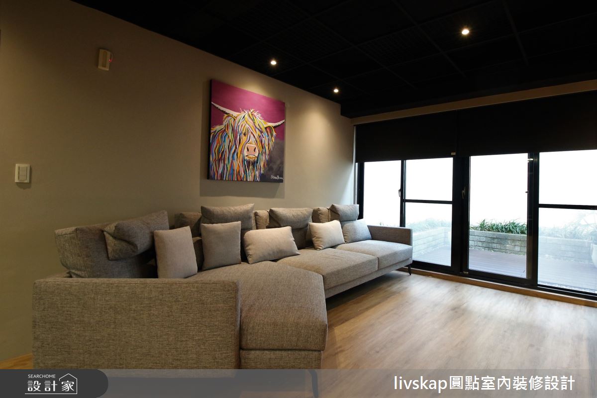 40坪新成屋(5年以下)＿美式風客廳案例圖片＿圓點室內裝修國際有限公司＿圓點_16之8